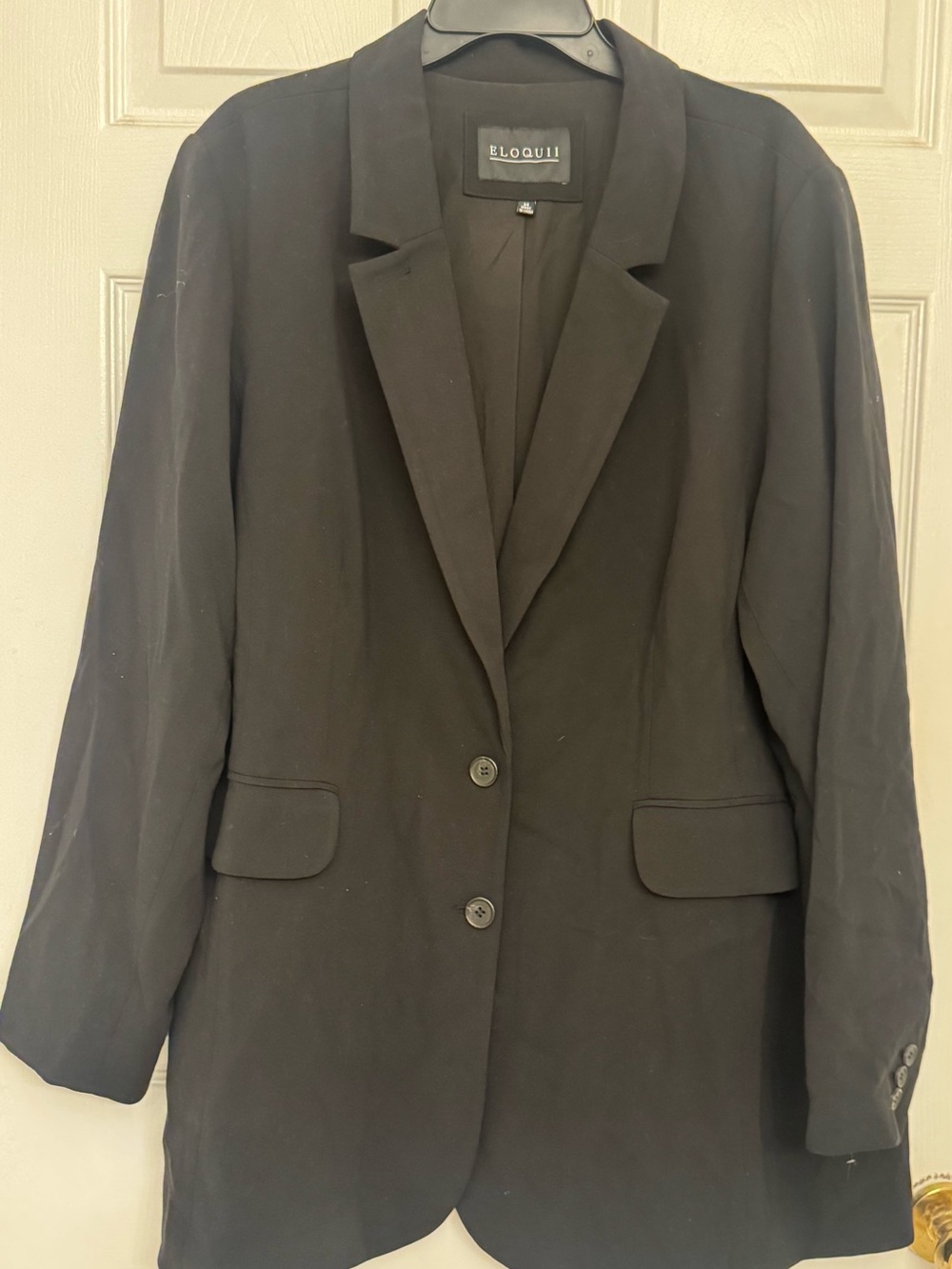 ELOQUII Black Tailored 365 Core Suit Blazer Jacket